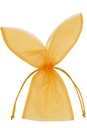 Organza zakjes Oranje Bunny 11x29cm 10stuks