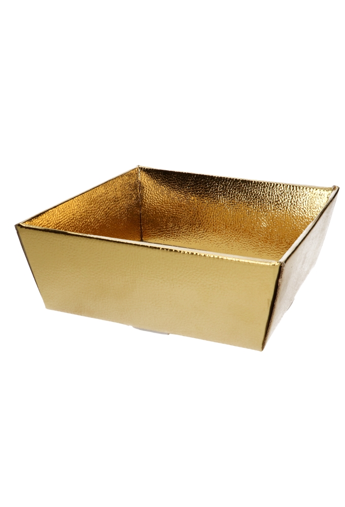 Geschenkdoos Korf Mera Leer Look Goud 21x21x9cm 50stuks