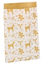 Kerstzakjes Rendier Goud Dubbelzijdig 17x25cm 200 stuks