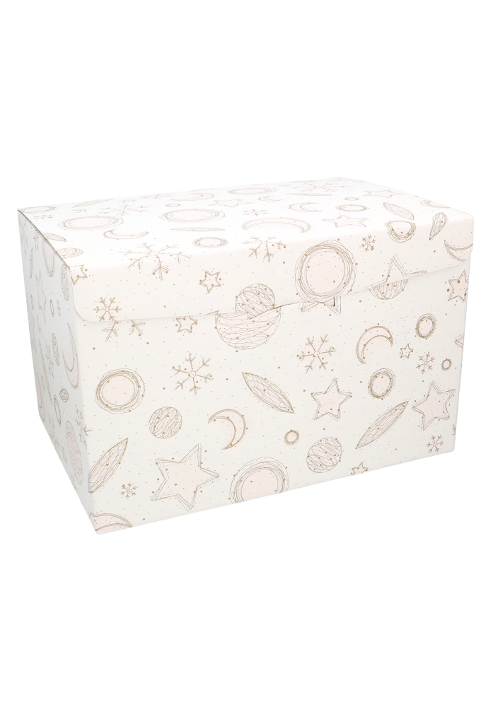 Luxe Kerstpakketdoos Wit Celestial Christmas 46x32x29cm 20stuks