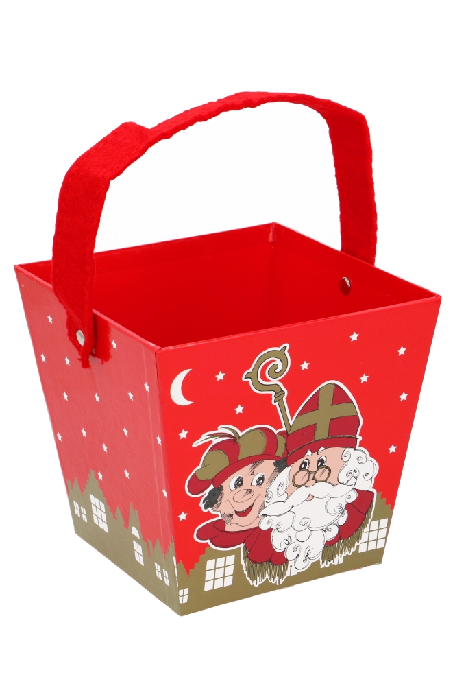 Korf Met Hengsel Sint Hoge Daken 15.3x15.3x14.3cm 6stuks