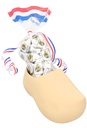 AKTIE Geschenk Klompje Naturel MET GRATIS PUNTZAK 19x8.5x10cm 2stuks