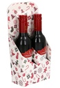 Wijnverpakking Draagdoos Piccolo Merry Christmas 2 flesjes 37.5cl 10st