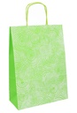 Papieren Draagtas Met Handvat Circle Groen 26x12x36cm 25stuks