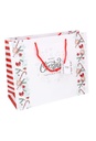 Kersttasjes Groot Laag Merry Christmas Happy New Year 32x12.5x27cm12st