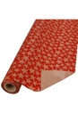 Kadopapier Kraft Rood Stars 70cm x 25meter FSC® OP IS OP