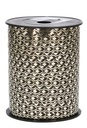 Krullint Metallic Zilver Fire Zwart 10mm x 250 meter