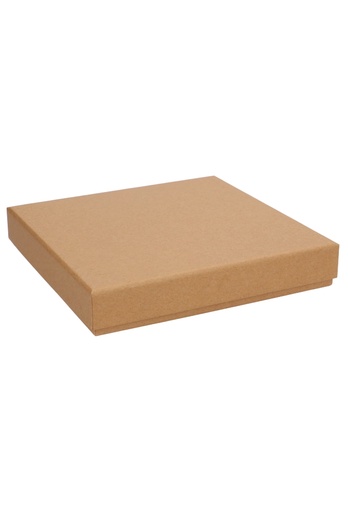 [K1360679] Geschenkdoosjes Monte Carlo Kraft 16.5x16.5x2.7cm 25stuks