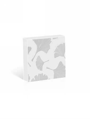 [K1020068] Kadobon + Kadodoosje Bene Ginko White 12x12x3cm 10stuks