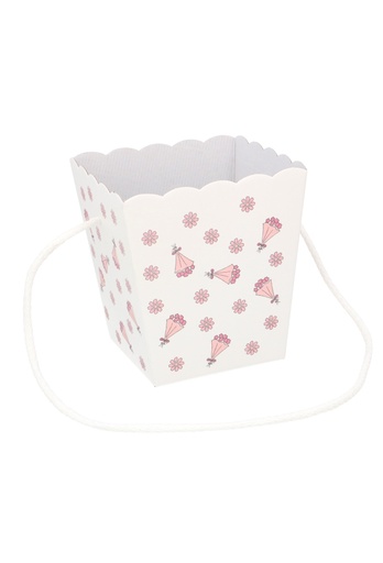 [K1271952-BOEKET] Korf Dudley Boeket Wit Met Koord 10x10x14.5cm 10stuks