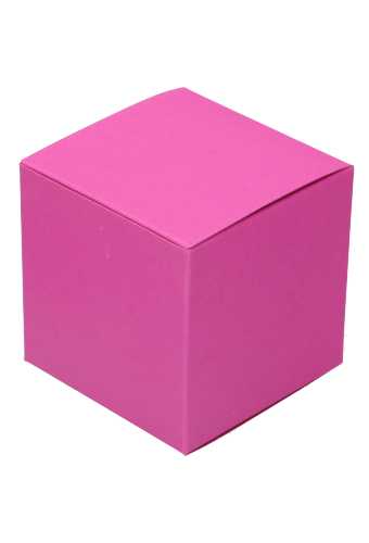 [K1270627-21ST] Kubus Kadodoosjes Donnas 9x9x9cm Magenta 350gr 21stuks