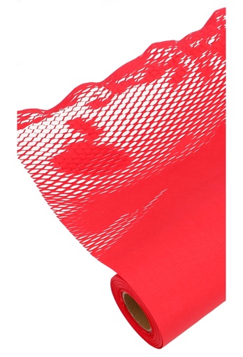 [K1140074] Kraft Stretch Papier Net Rood 50cm x 25meter