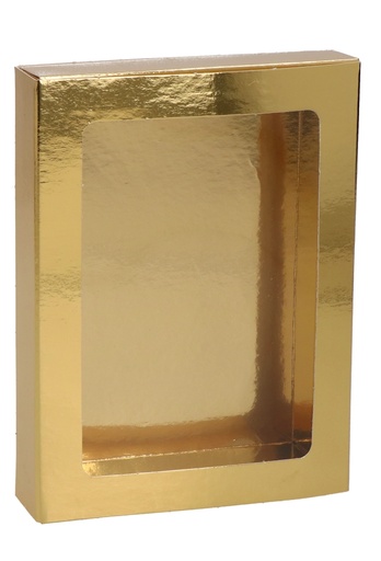 [K1360023] Chocoladeletterdozen Goud 13x9x2.5cm 50stuks