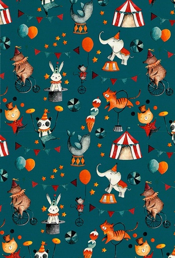[180151-50] Cadeaupapier Coated Circus 50cm x 200meter