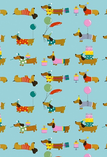 [180152-70] Cadeaupapier Coated wiener dog 70cm x 200meter