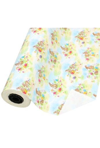 [K1050490-50] Kadopapier Coated Vrolijk Pasen 50cm x 100 meter