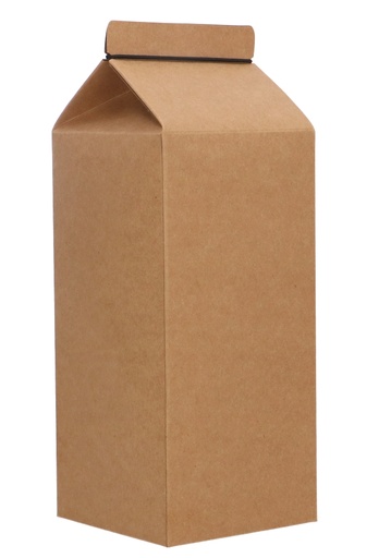 [K1272181] Kadodoos Melkpak 2.1 liter Naturel 350gram 10x10x21cm 10stuks