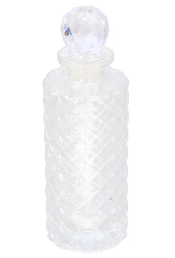 [K1590052] Glazen Karaf Met Glazen Dopje Crystal 5.4x16.5cm 1stuk