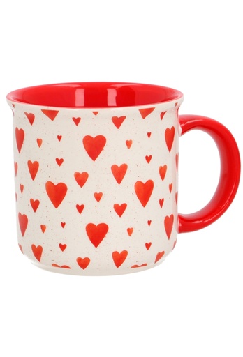 [K1160002] Mok Rode Hartjes 10x9.5cm 1stuks