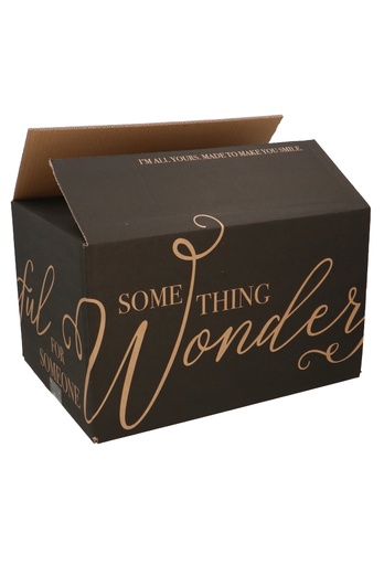 [8101376] Geschenkdozen Wonderful Zwart 39x29x10cm 15stuks