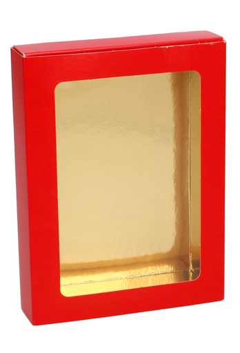 [K1360029] Chocoladeletterdozen Rood 13x9x2.5cm 50stuks