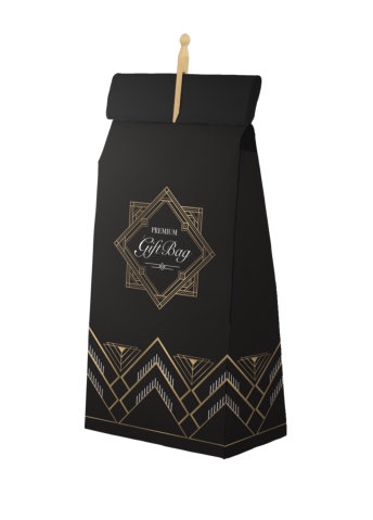 [8101124] OP IS OP Kadozak XL Kraft Zwart Premium & Knijper 50x13x80cm 50stuks