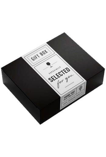 [1170918] Wijndozen 3-Flessen Selected For You Zwart 33.5x28.4x9.5cm 25stuks