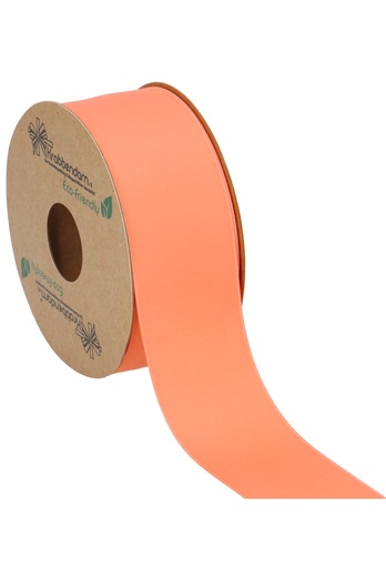 [K1300285] Geschenklint Satijn Dubbel Recycled Pet Peach 40mm x 20 meter