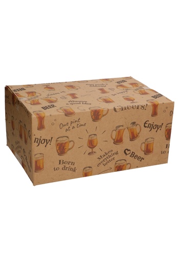 [1910028-KRAFT] Geschenkdozen Cheers Beer 31x20x14cm 30stuks