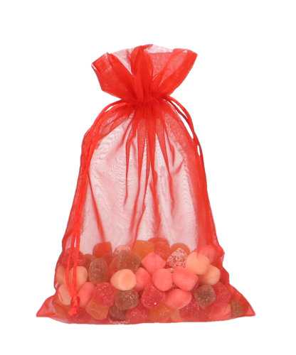 [K1070110] Organza zakjes Rood Groot 17x24cm 10stuks