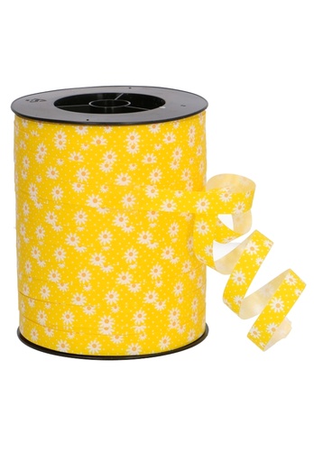 [K1010358] Krullint Eco Flower Geel 100Procent Gerecycled 10mm x 250 meter