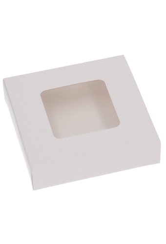 [K1360487-7ST] Bonbondoosjes & Schuifvenster Wit Mat 10x10x2.7cm 7stuks