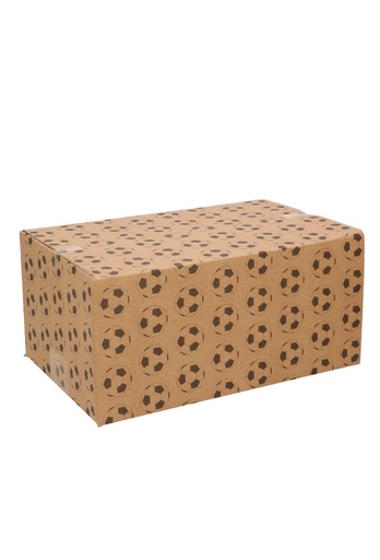 [1910180-KRAFT] Geschenkdozen Voetbal 31x20x14cm 30stuks
