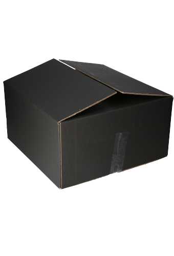 [K8100999] Geschenkdoos Uni Zwart 42x42x21cm 10stuks