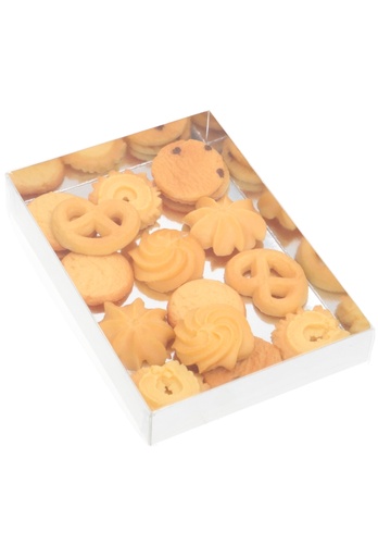 [K1360695-KOEK] Koekdoosjes Venster Zilver Fun & Food 18x12,5x2,7cm 20stuks