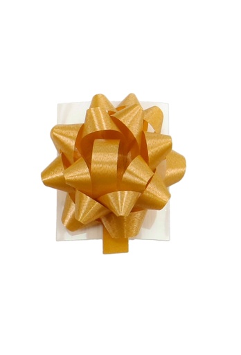 [K1370099] Mini Bows Strik Eco Gerecycled Goud Rond 35mm Met Plakker 100stuks