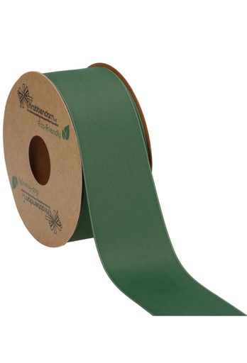 [K1300264] Geschenklint Satijn Dubbel Recycled Pet Donker Groen 40mm x 20 meter