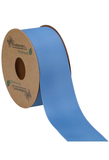 [K1300288] Geschenklint Satijn Dubbel Recycled Pet Petroleum Blauw 40mm x20 meter