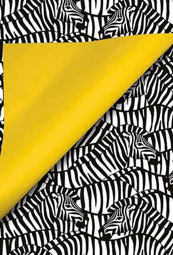 [1310019-70] Geschenkpapier Coated Dubbelzijdig Zebra 70cm x 200meter