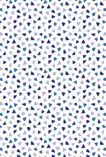 [1310051-50] Geschenkpapier Coated Triagles blue 50cm x 200meter