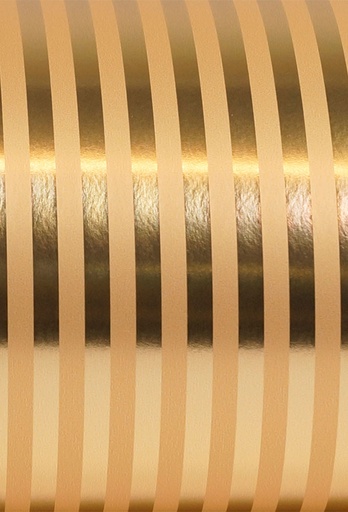 [1310059-70] Geschenkpapier Metallised Stripes gold 70cm x 100meter