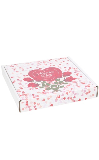 [1920029] Brievenbusdoos Moederdag Vierkant 17.5x17.5x2.8cm  10stuks