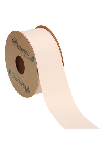 [K1300270] Geschenklint Satijn Dubbel Recycled Pet Ivoor 40mm x 20 meter
