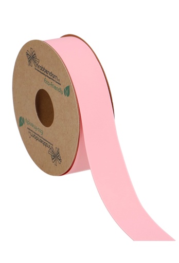 [K1300296] Geschenklint Satijn Dubbel Recycled Pet Roze 25mm x 20 meter