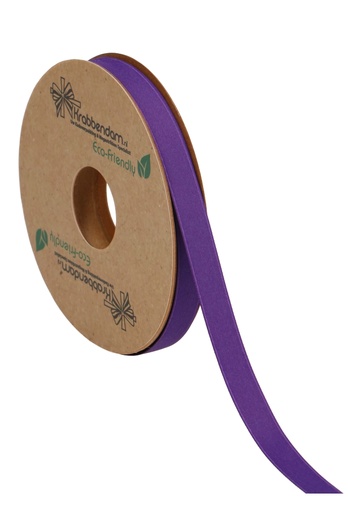 [K1300280] Geschenklint Satijn Dubbel Recycled Pet Paars 10mm x 20 meter