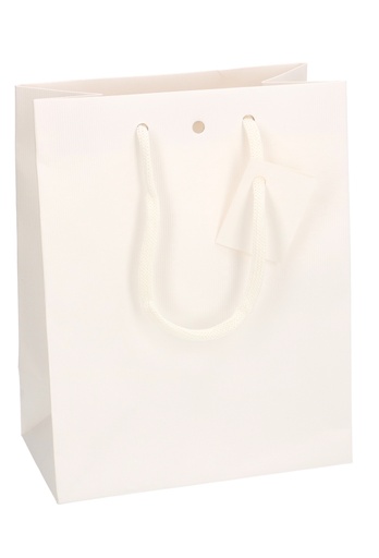 [K1110865] Kadotasjes Praag Line Wit Mat 18x10x22.7cm 10stuks