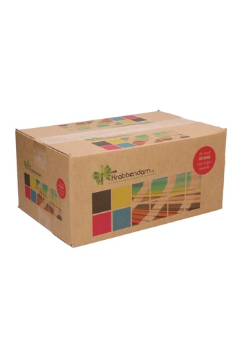 [1910002-KRAFT-P] Geschenkdozen Kraft Digitaal Bedrukt 31x20x14cm 30stuks