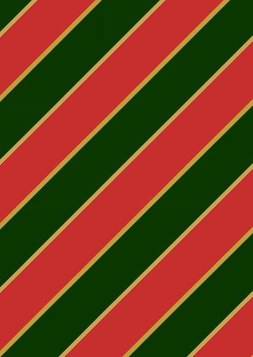 [1051333-50X70] Kerstpapier Stripes Red Green Gold 50x70cm 250 vellen
