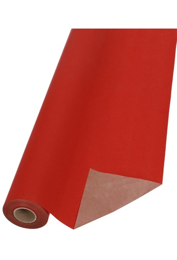 [K1060107] Bio Kraftpapier Bruin Kraft Rood 70cm x 50meter 65gram