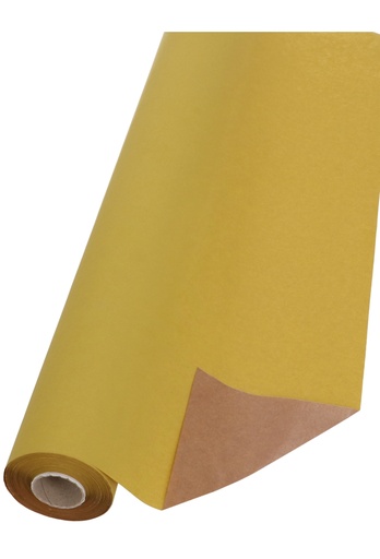 [K1060114] Bio Kraftpapier Bruin Kraft Oker Geel 70cm x 50meter 65gram